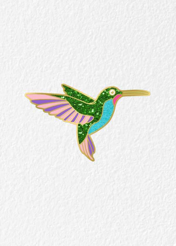 Hummingbird Enamel Pin